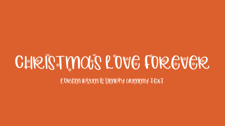 Christmas Love Forever Font
