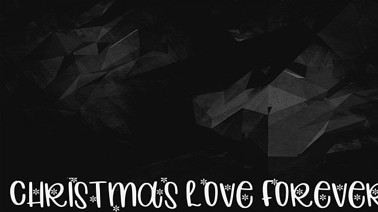 Christmas Love Forever Font