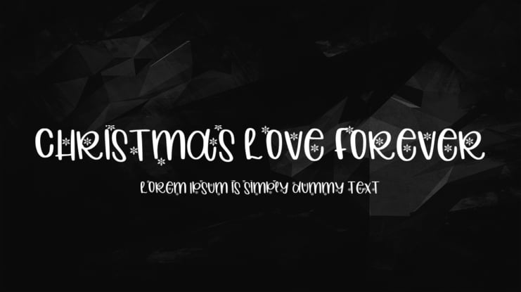 Christmas Love Forever Font