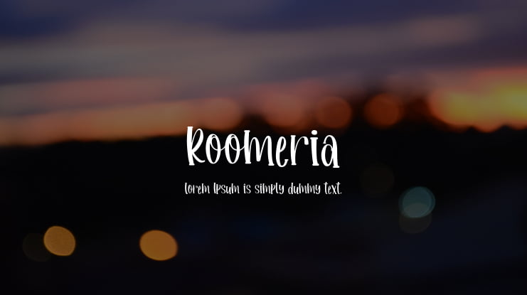 Roomeria Font