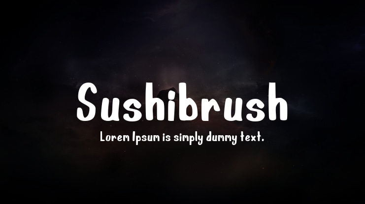 Sushibrush Font