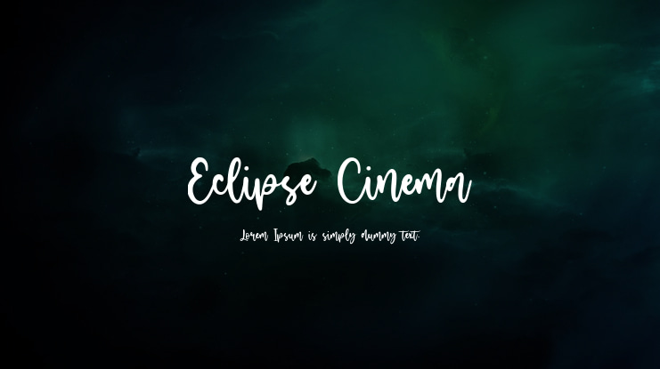 Eclipse Cinema Font