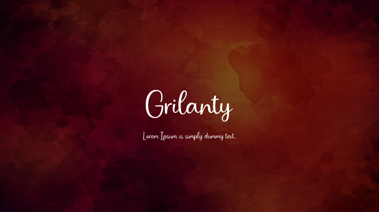 Grilanty Font
