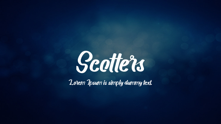 Scotters Font