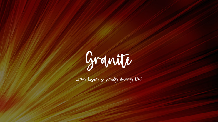 Granite Font