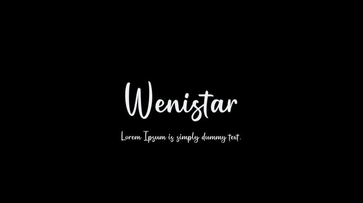 Wenistar Font