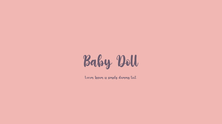 Baby Doll Font Family