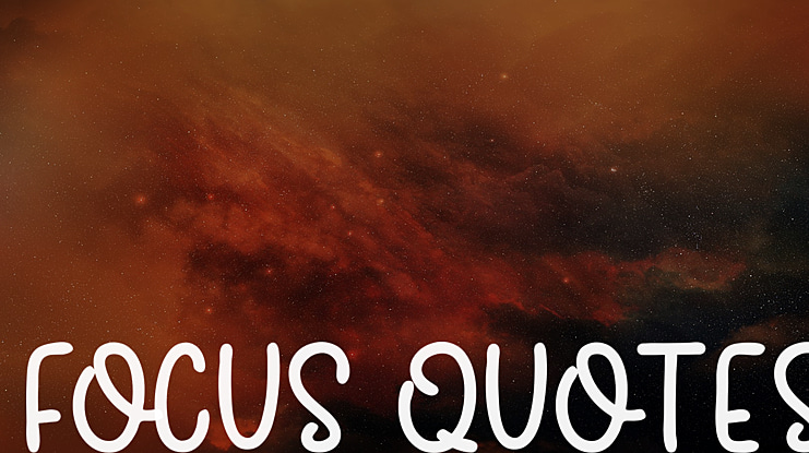 Focus Quotes Font