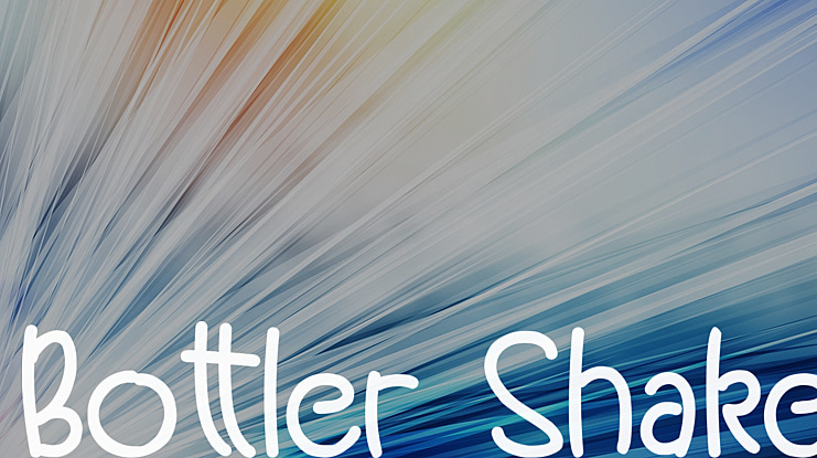 Bottler Shake Font