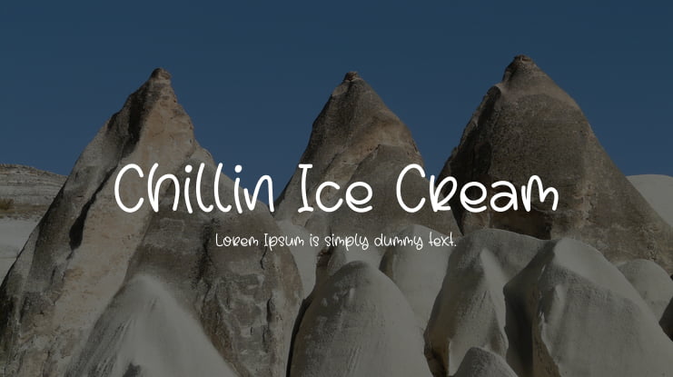 Chillin Ice Cream Font