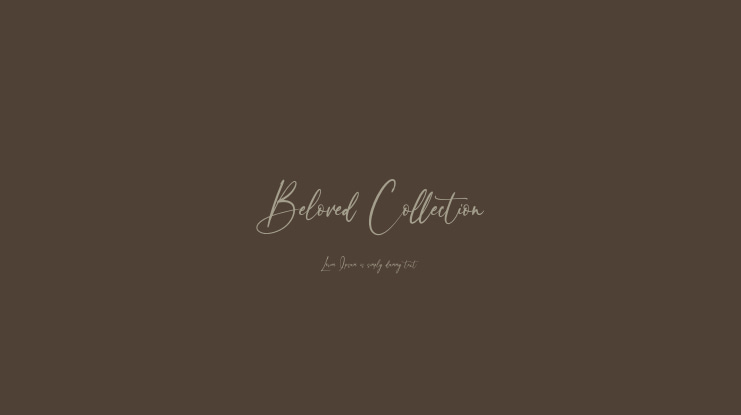 Beloved Collection Font