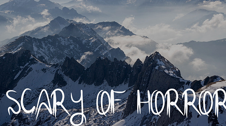 SCARY OF HORROR Font