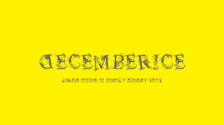 Decemberice Font