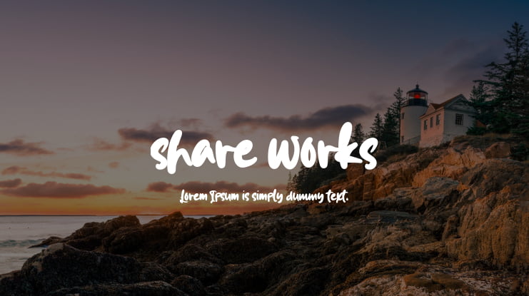share works Font