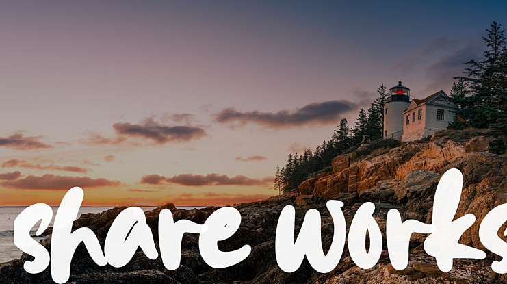 share works Font