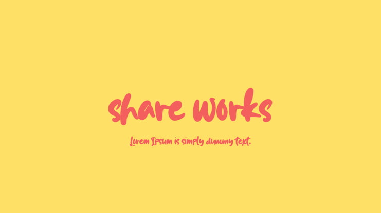 share works Font