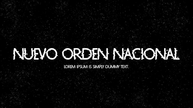 Nuevo Orden Nacional Font