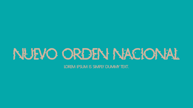 Nuevo Orden Nacional Font