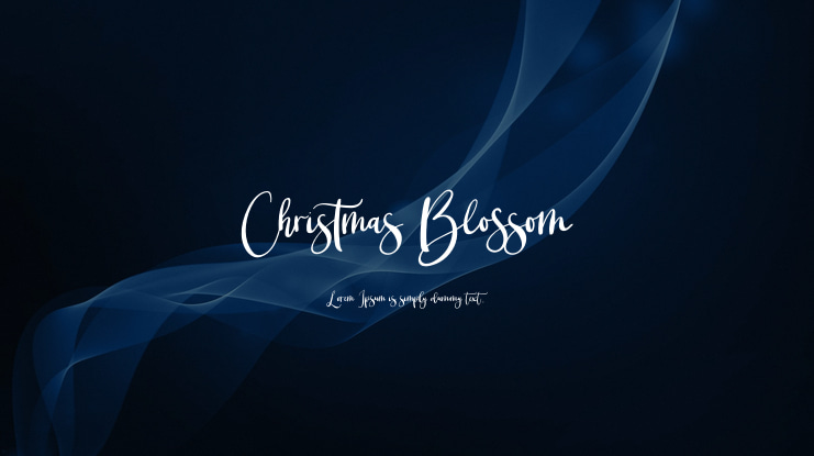 Christmas Blossom Font