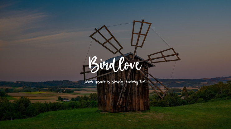 Birdlove Font