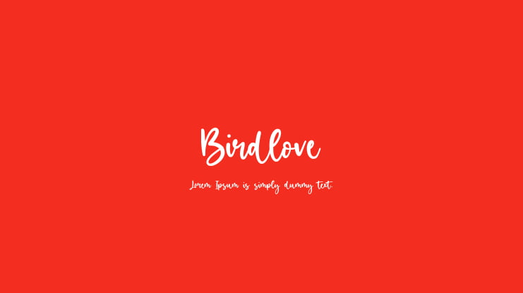 Birdlove Font