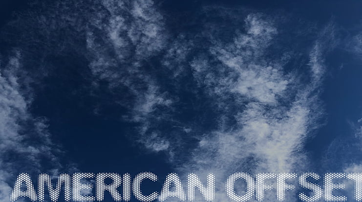 American Offset Font