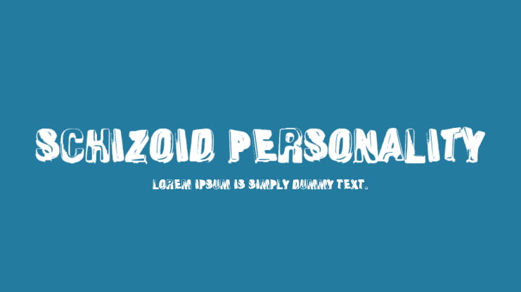 Schizoid Personality Font