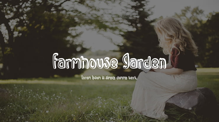 Farmhouse Garden Font
