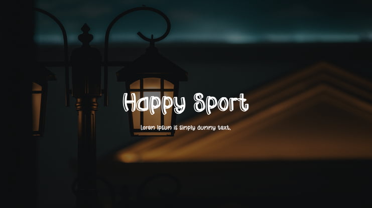 Happy Sport Font