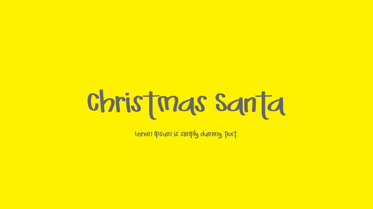Christmas Santa Font
