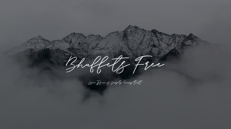 Bhuffets Free Font