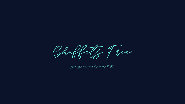 Bhuffets Free Font