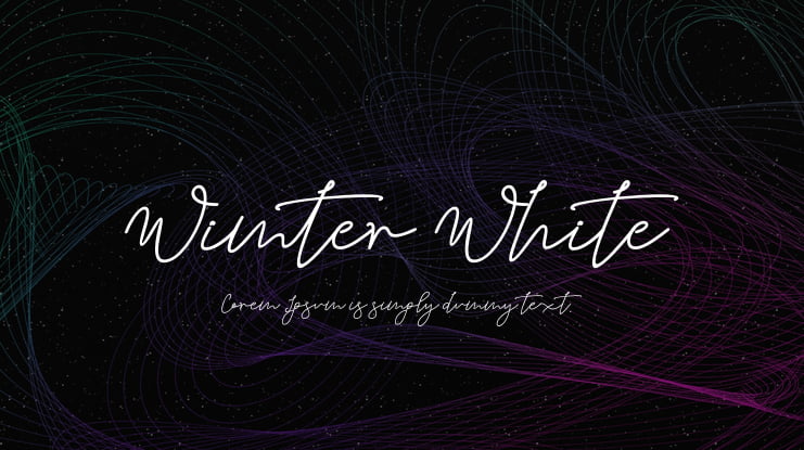 Wimter White Font Family