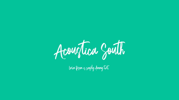 Acoustica South Font