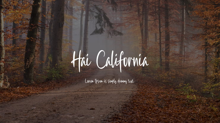 Hai California Font