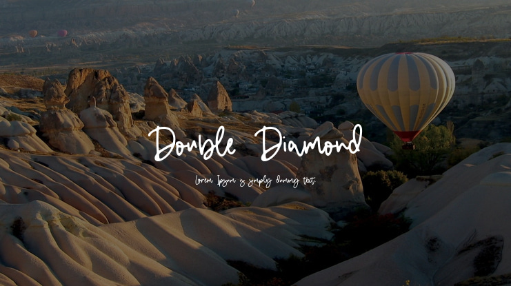 Double Diamond Font