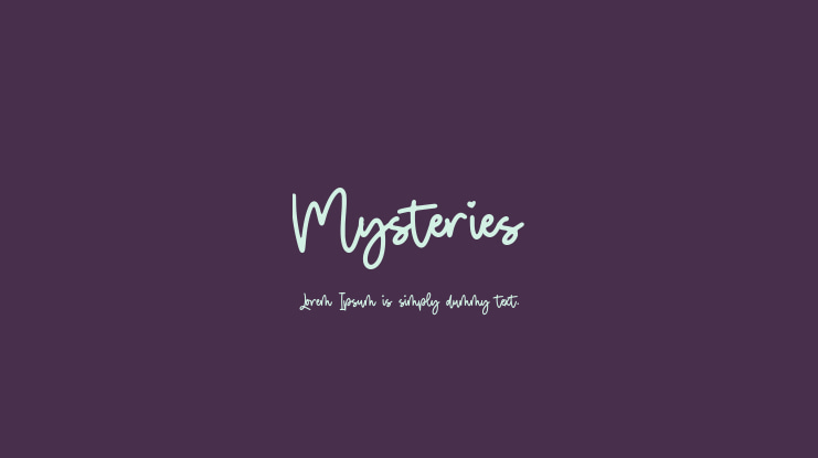 Mysteries Font