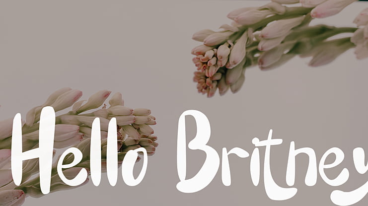 Hello Britney Font