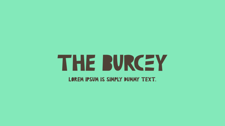 The Burcey Font