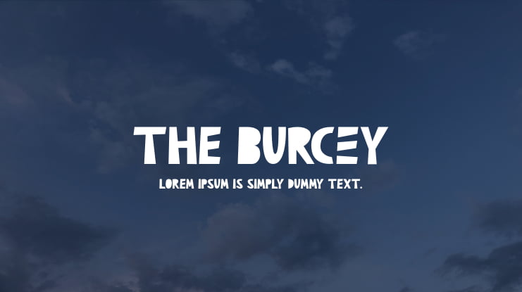 The Burcey Font