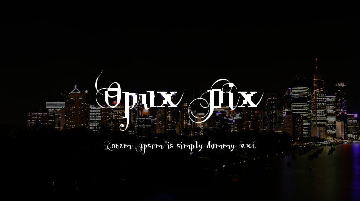 Opux Pix Font