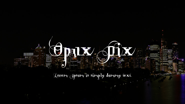 Opux Pix Font