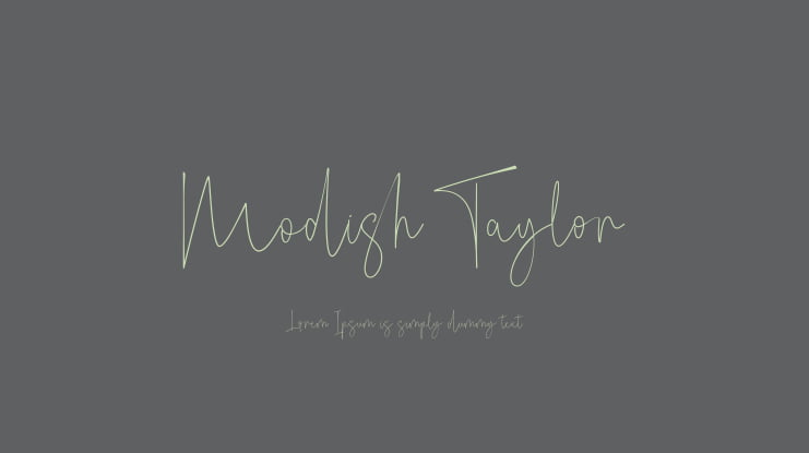 Modish Taylor Font