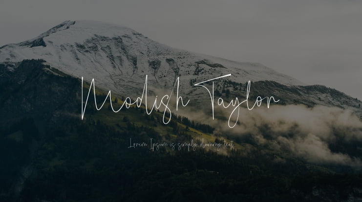 Modish Taylor Font
