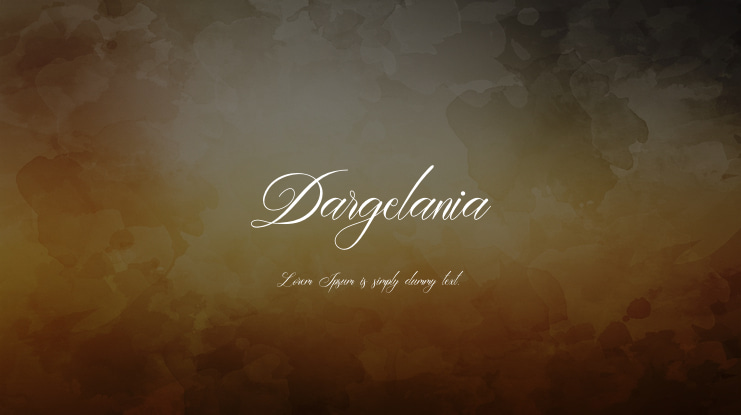 Dargelania Font
