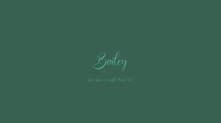 Bailey Font