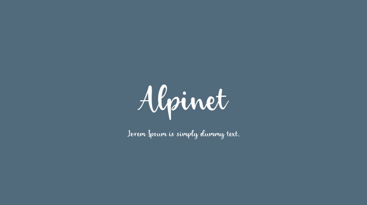 Alpinet Font