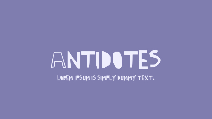 Antidotes Font
