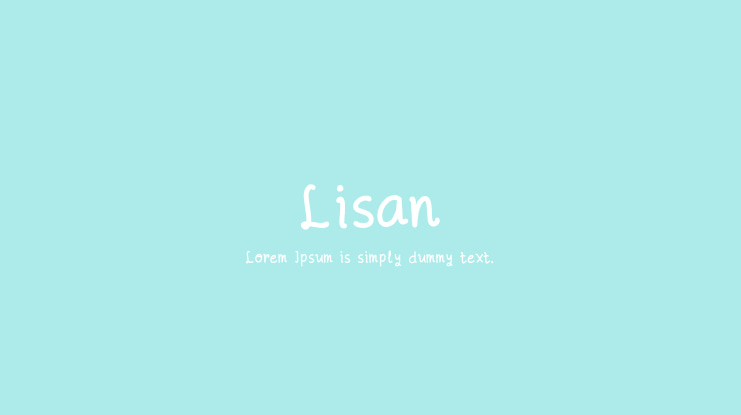 Lisan Font