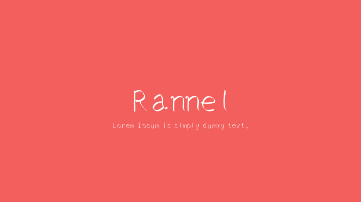 Rannel Font